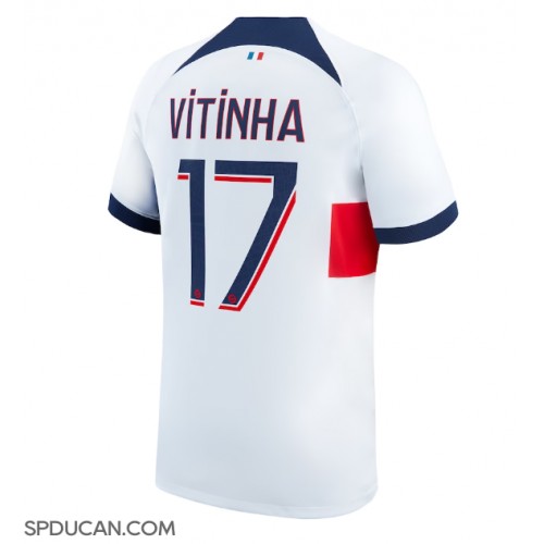 Muški Nogometni Dres Paris Saint-Germain Vitinha Ferreira #17 Gostujuci 2023-24 Kratak Rukav